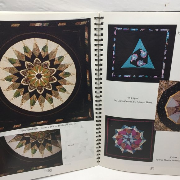 1996 Slice Up A Circle Easy Geometricks Patchworkers Angela Madden Quilts Spiral - Picture 7 of 10